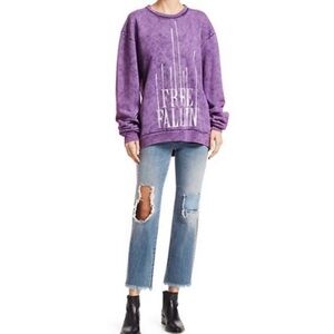 Alchemist Veronica Chain Distressed Cropped Jeans Size 24 NWT